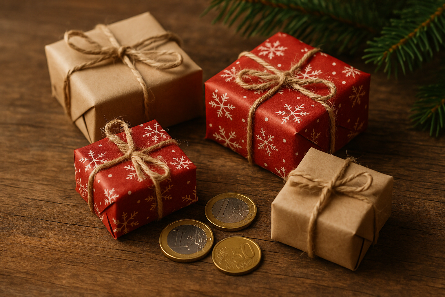 billiga julklappar - Illustration